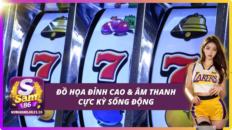 Slots - Nổ Hũ SAM86: Quay Hũ Cực Sung - Săn Jackpot Khủng 3 Đồ họa tuyệt đẹp với âm thanh cực kỳ sống động